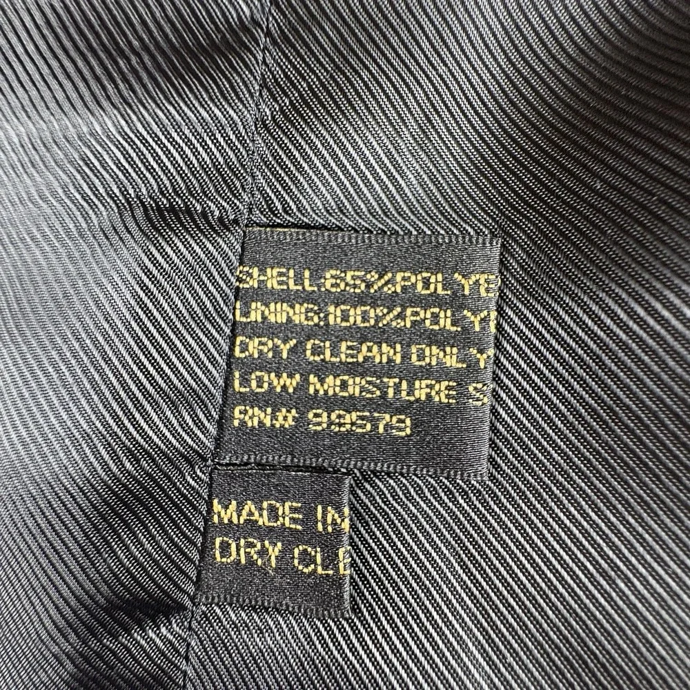 Caravelli Sport Coat Men's 42R Black Windowpane Y2K Superior 150s Hand Tailored